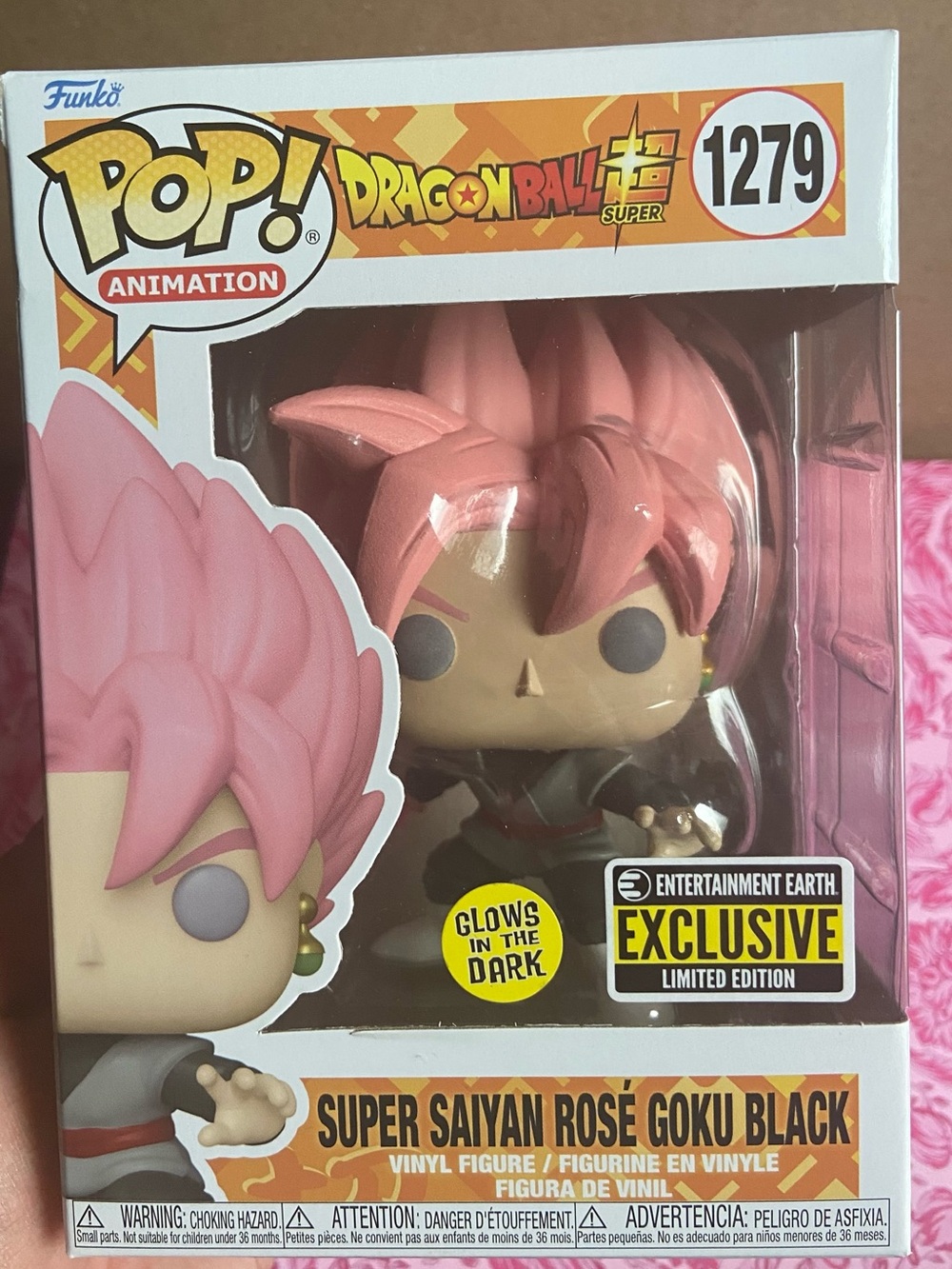 Funko Pop! Dragon Ball Super Super Saiyan Rosé Goku Black - Pink & Black